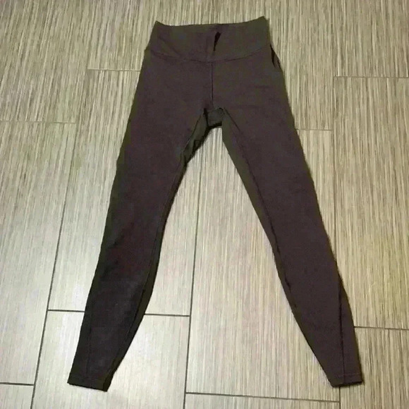 Lululemon Women's Black Mid Rise Athletic Pocket Mesh Pull On Ankle Leggings - Picture 1 of 10